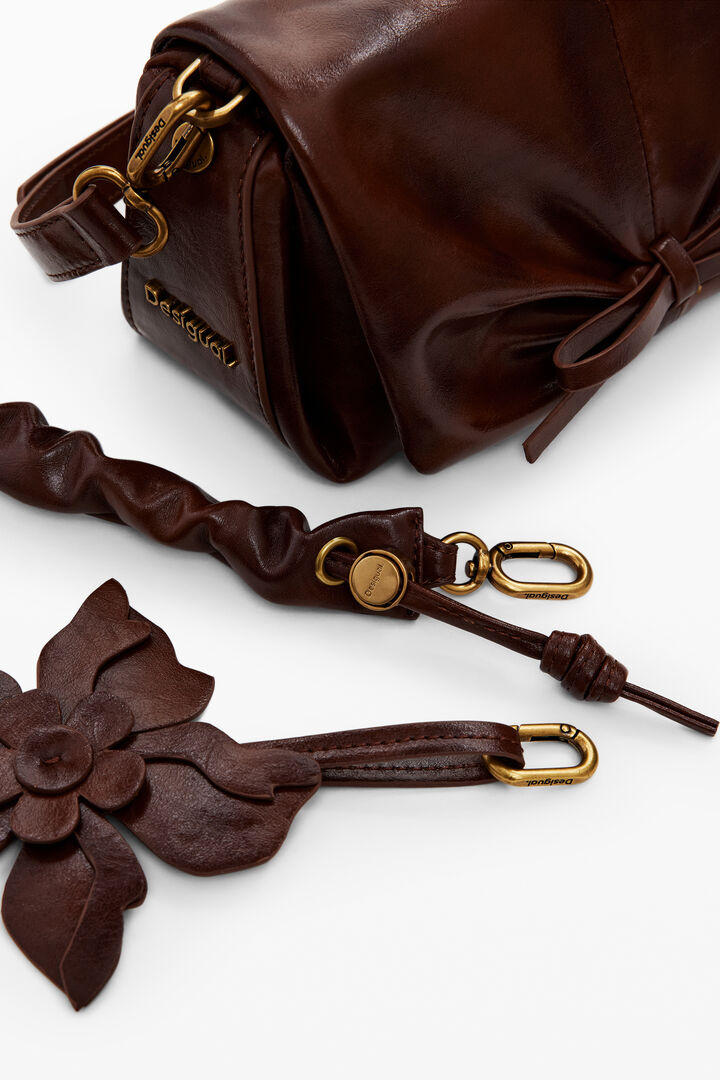 Petit sac brillant fleur | Desigual