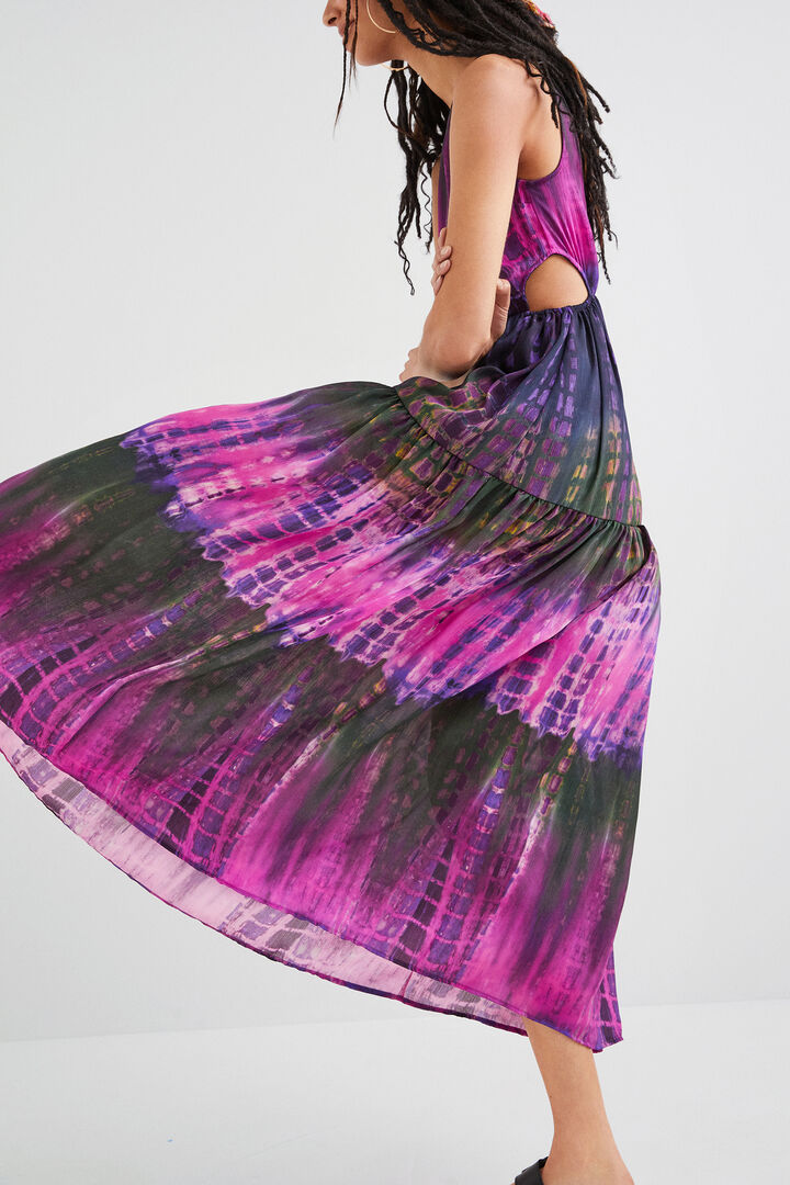 Vestido cut-out tie-dye | Desigual