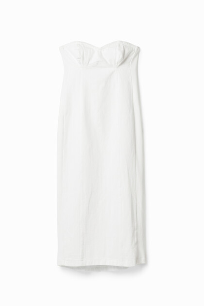 Vestido midi vaquero slim