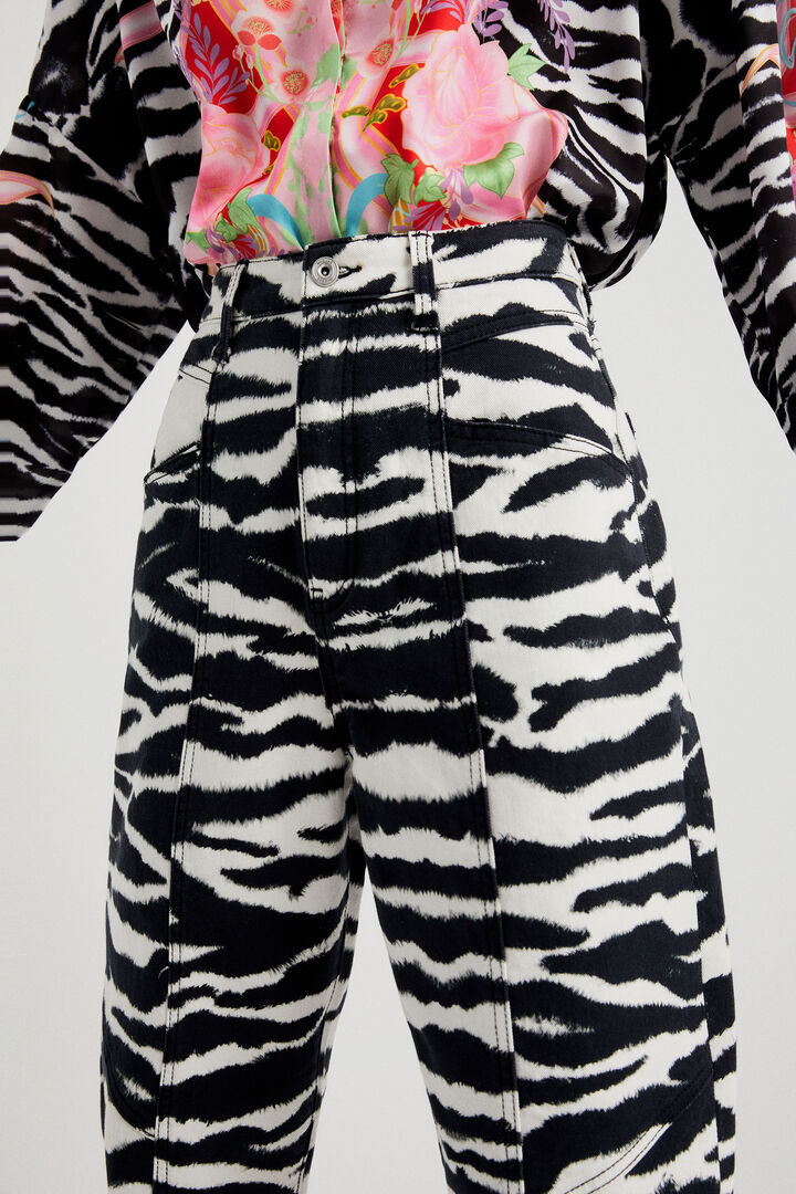 Pantalón largo tiro alto | Desigual