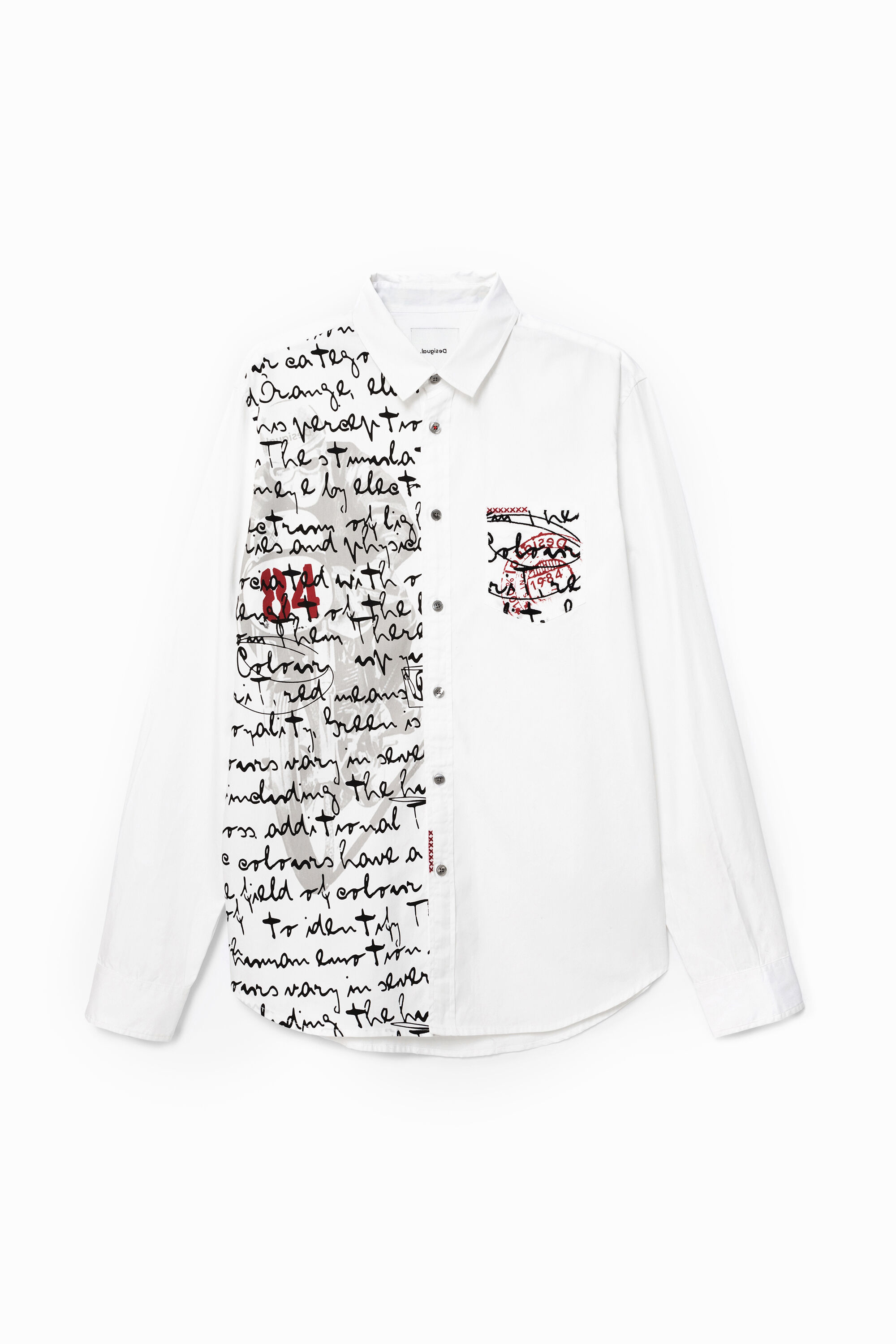 100% cotton shirt lettering