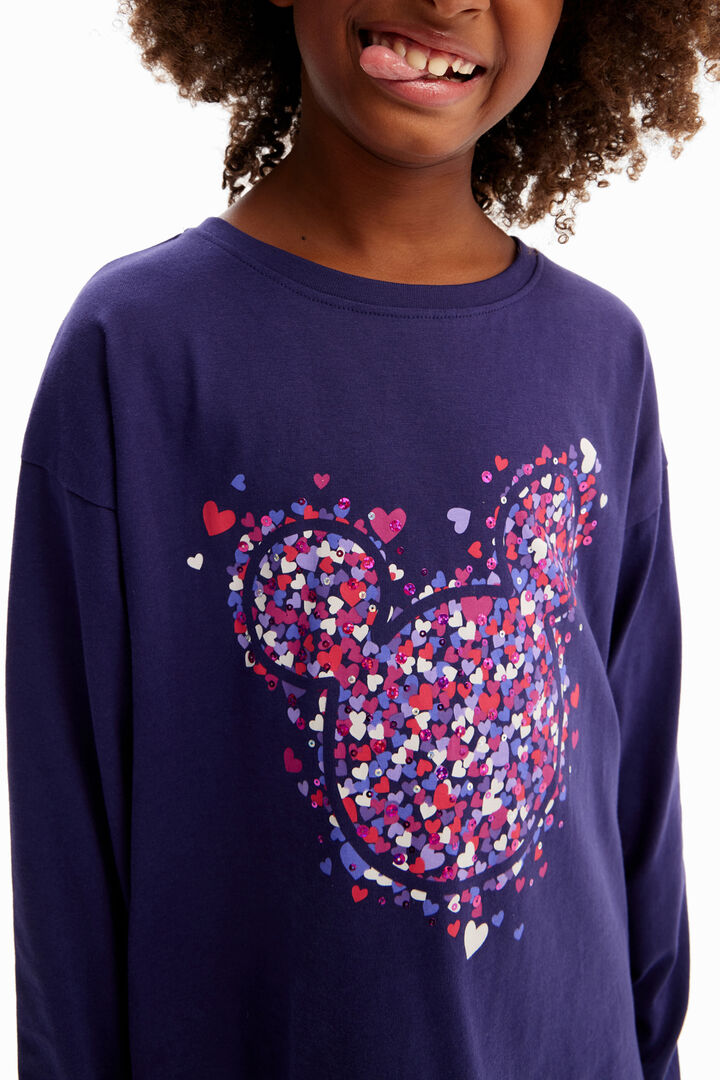Mickey egér szív mintás póló | Desigual