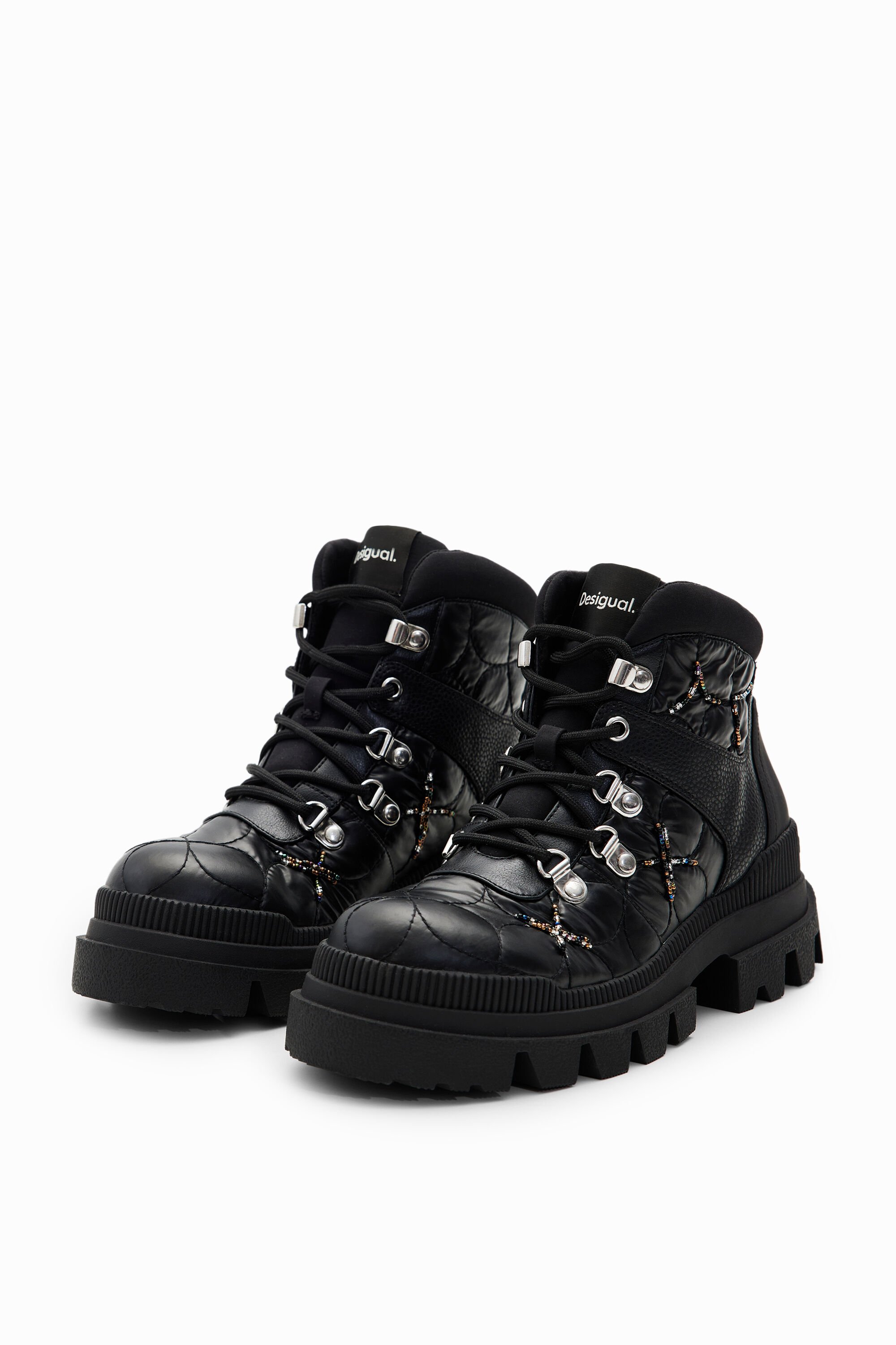 Desigual Beaded trekking boots