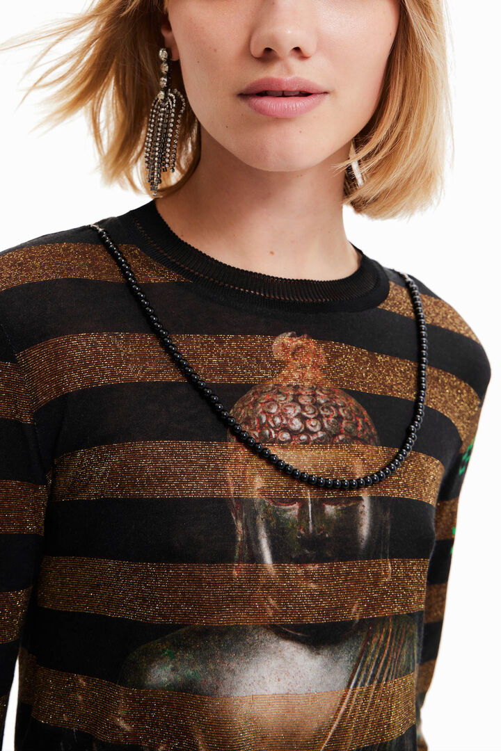 Buddha striped T-shirt | Desigual