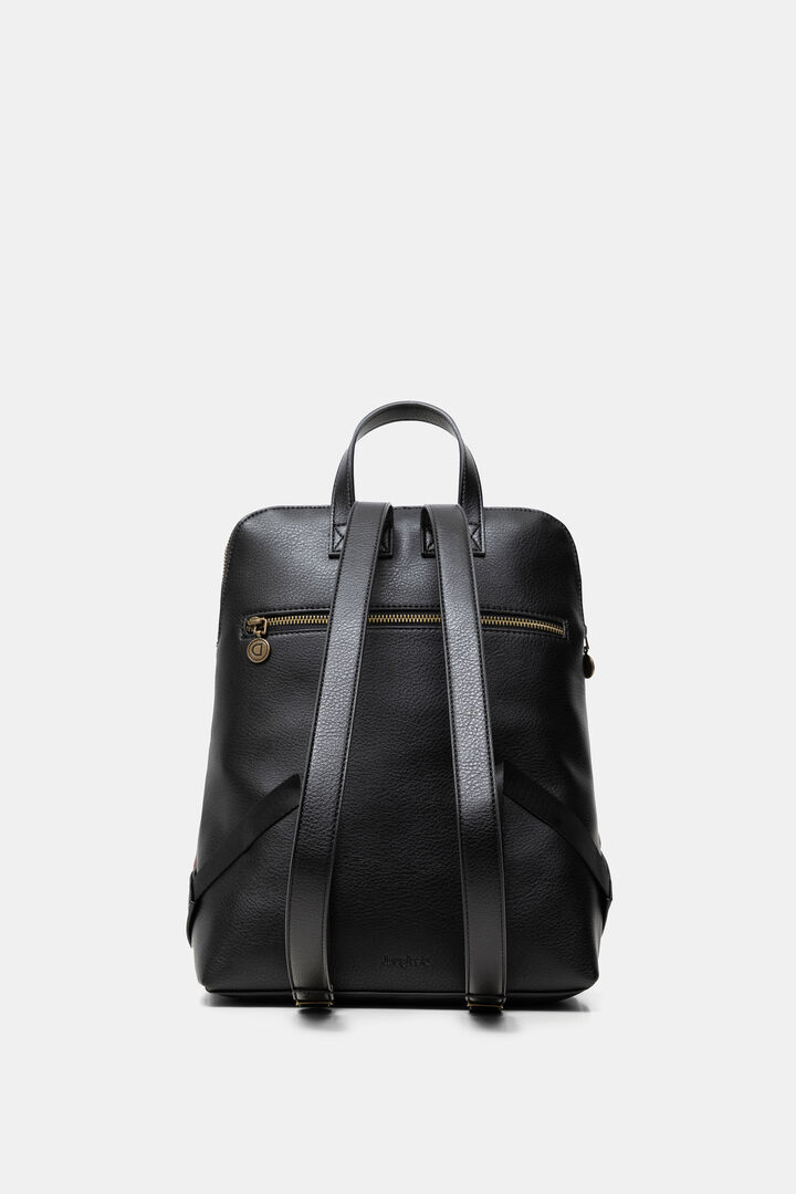 Embroidered monogram backpack | Desigual