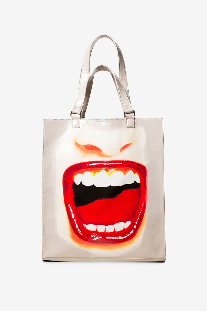 Leather effect bag lips | Desigual