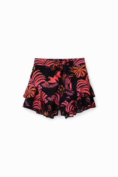 Tropical ruffle shorts | Desigual