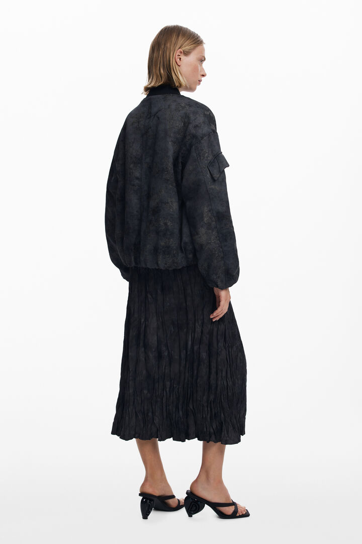 Pleated midi skirt | Desigual