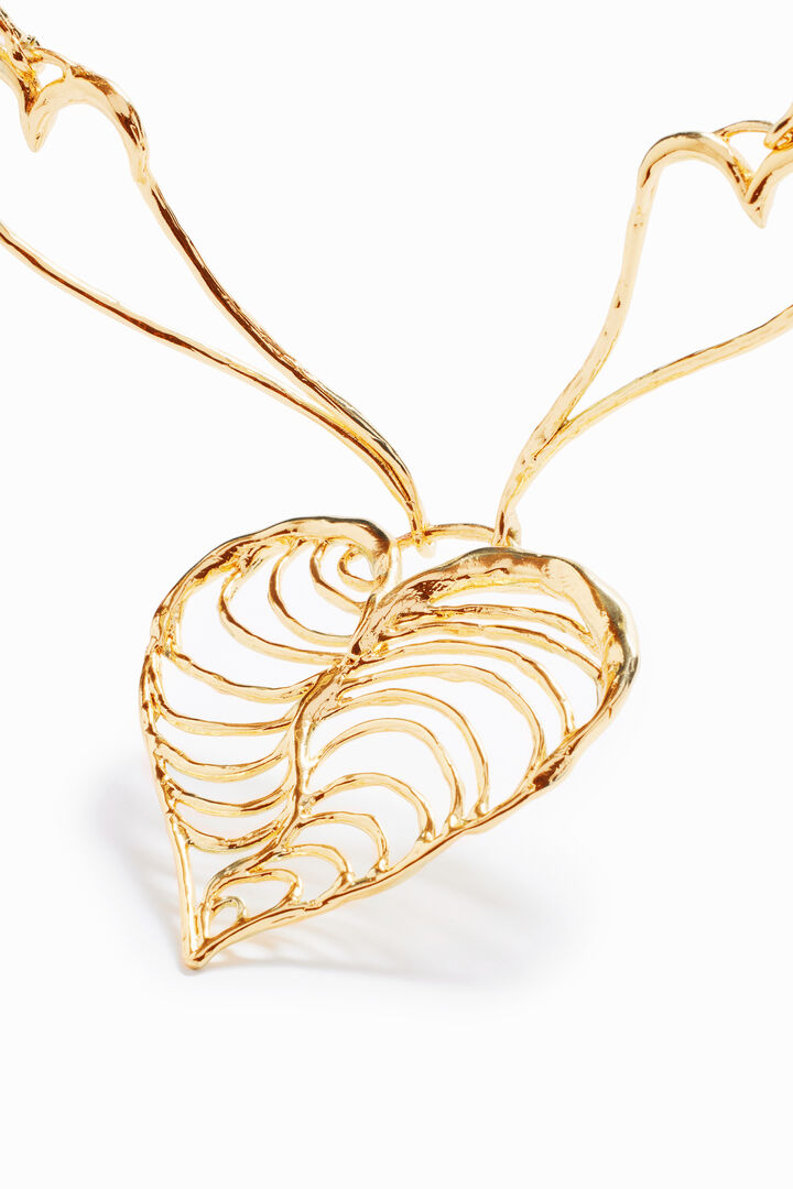 Zalio gold-plated heart necklace | Desigual