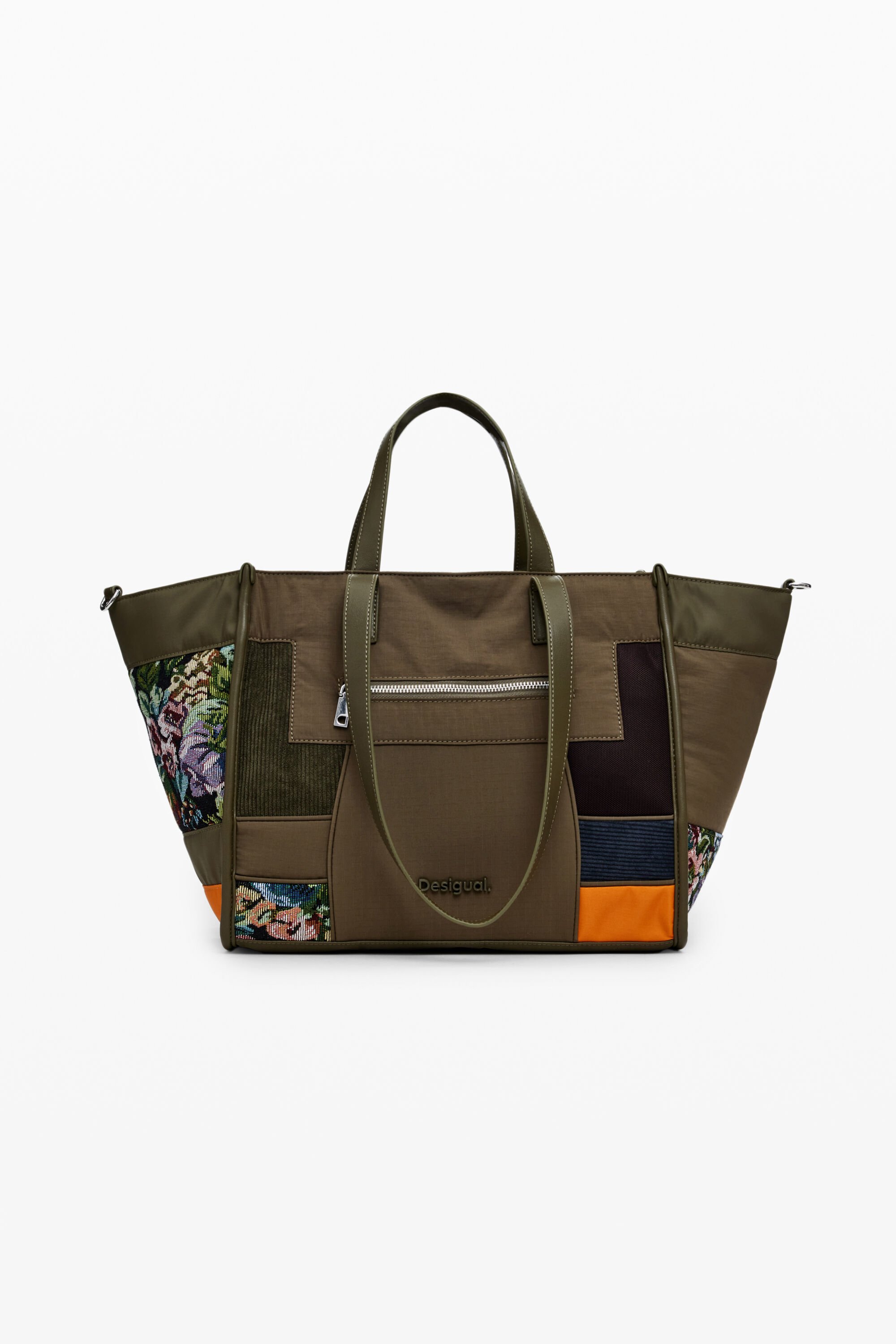 Patchwork shopper tas