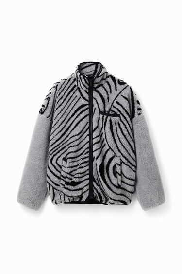 High-neck fleece jacket | Desigual