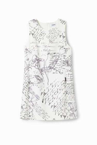 Midi haljina s printom slova | Desigual