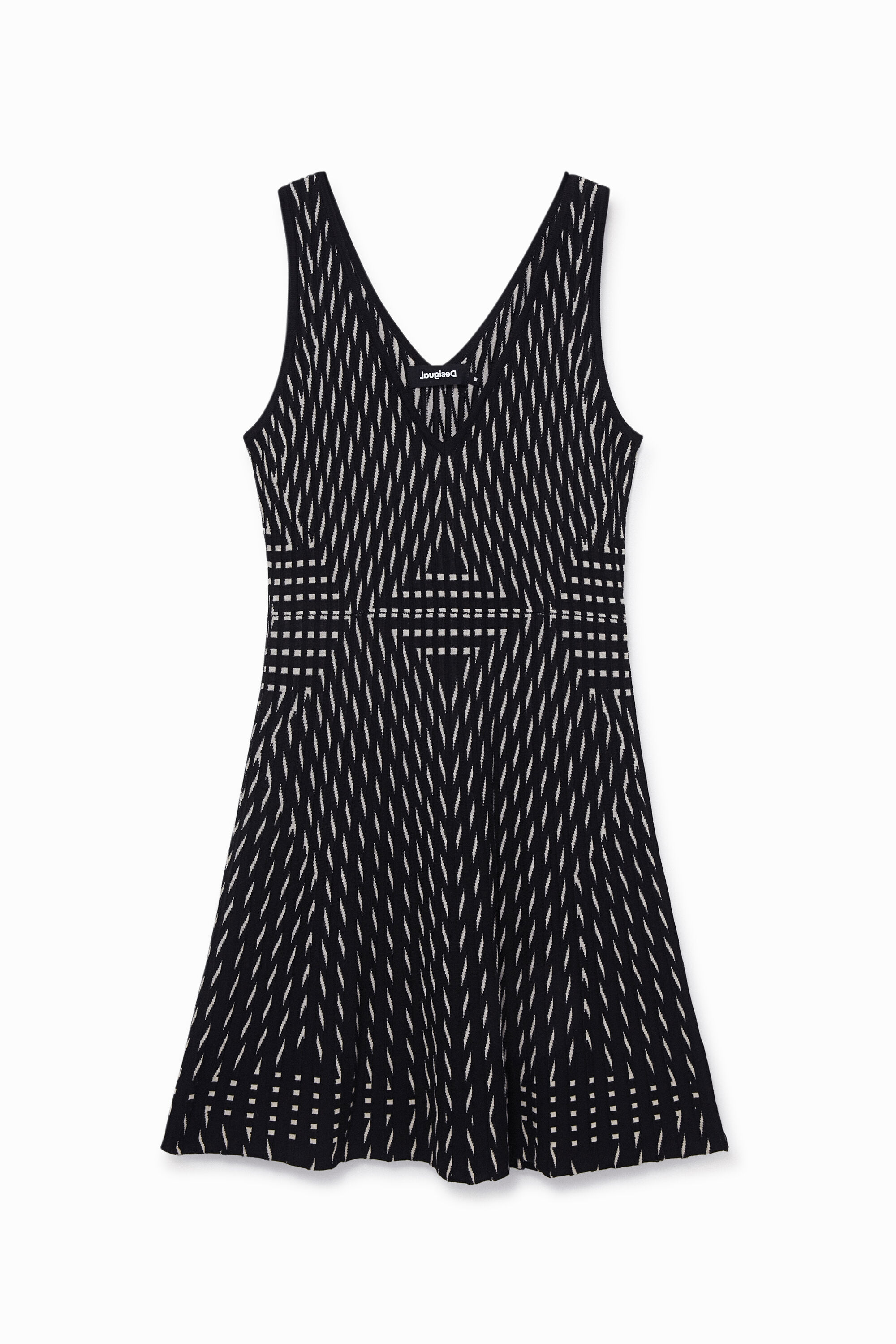 Strickkleid mit Skater-Schnit