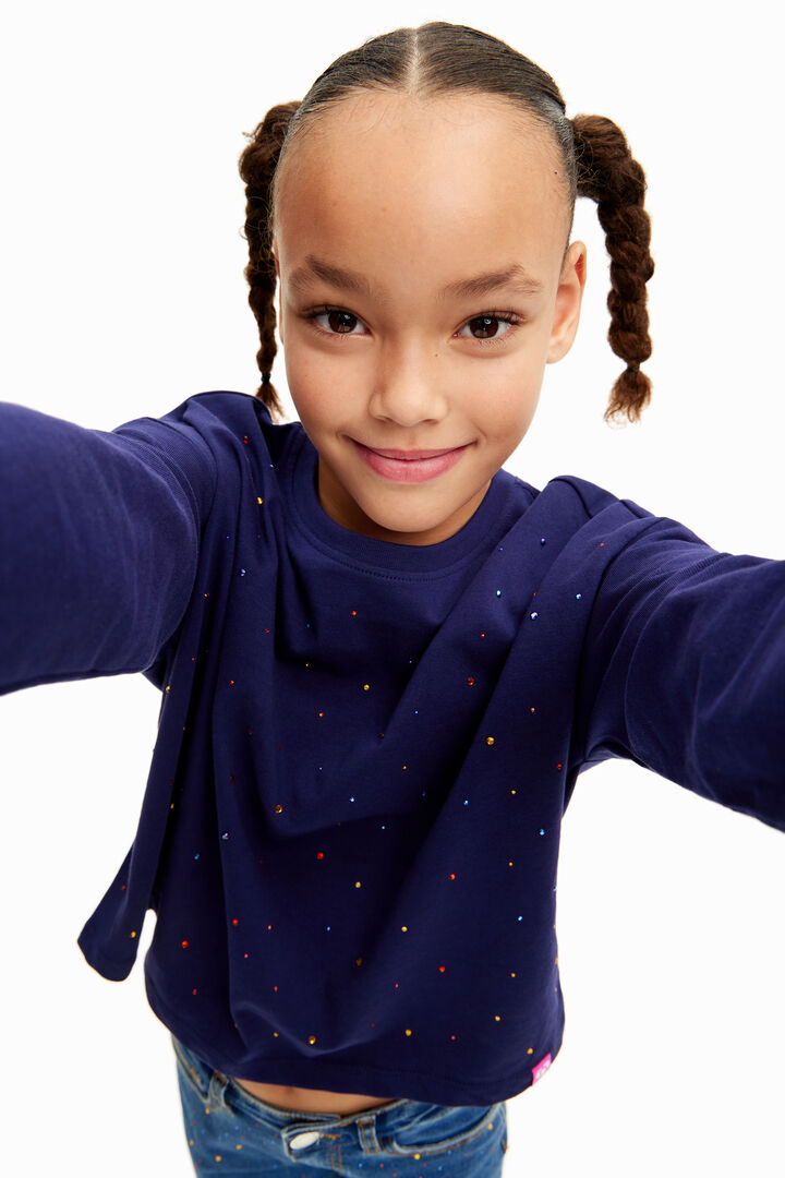 Camiseta manga larga puntos | Desigual