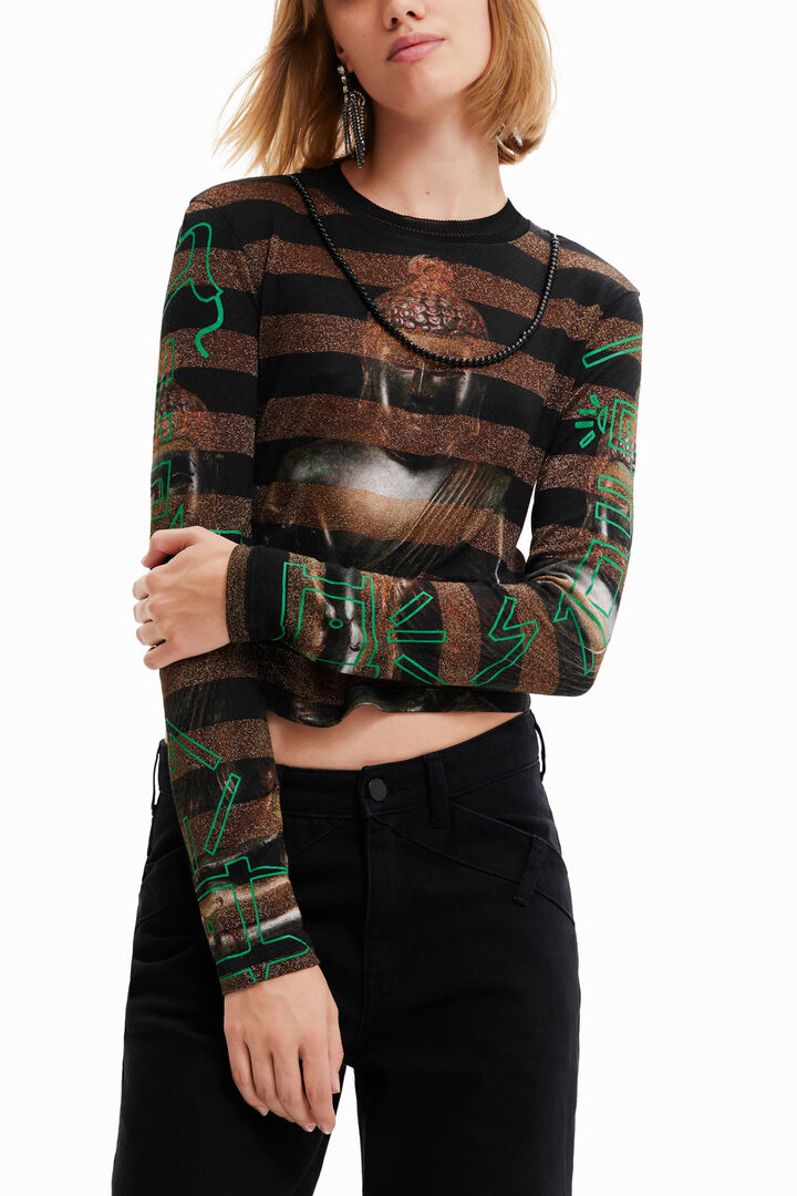Buddha striped T-shirt | Desigual