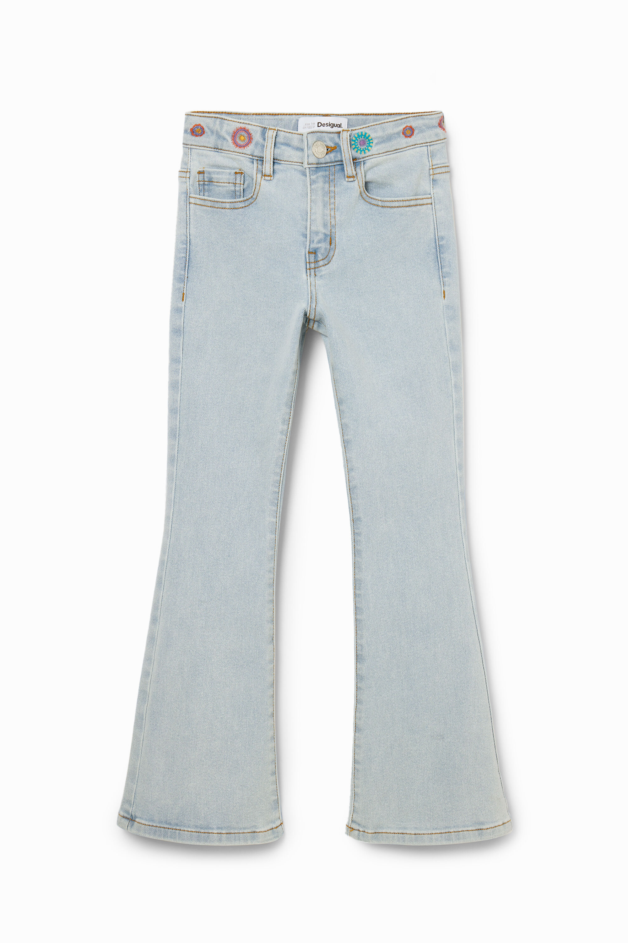 Desigual embroidered jeans best sale