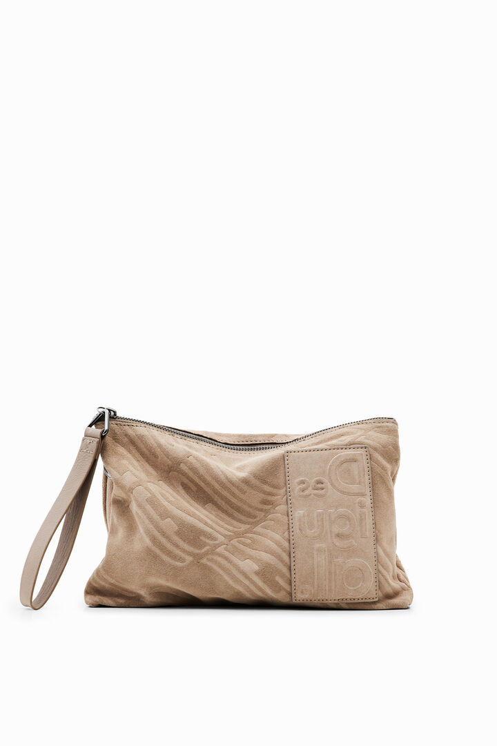Small leather logo crossbody bag | Desigual