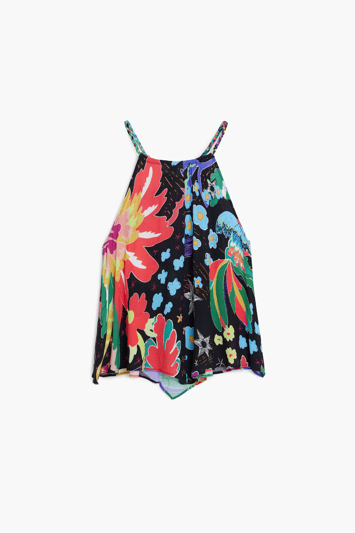 Haltertop met bloemen | Desigual