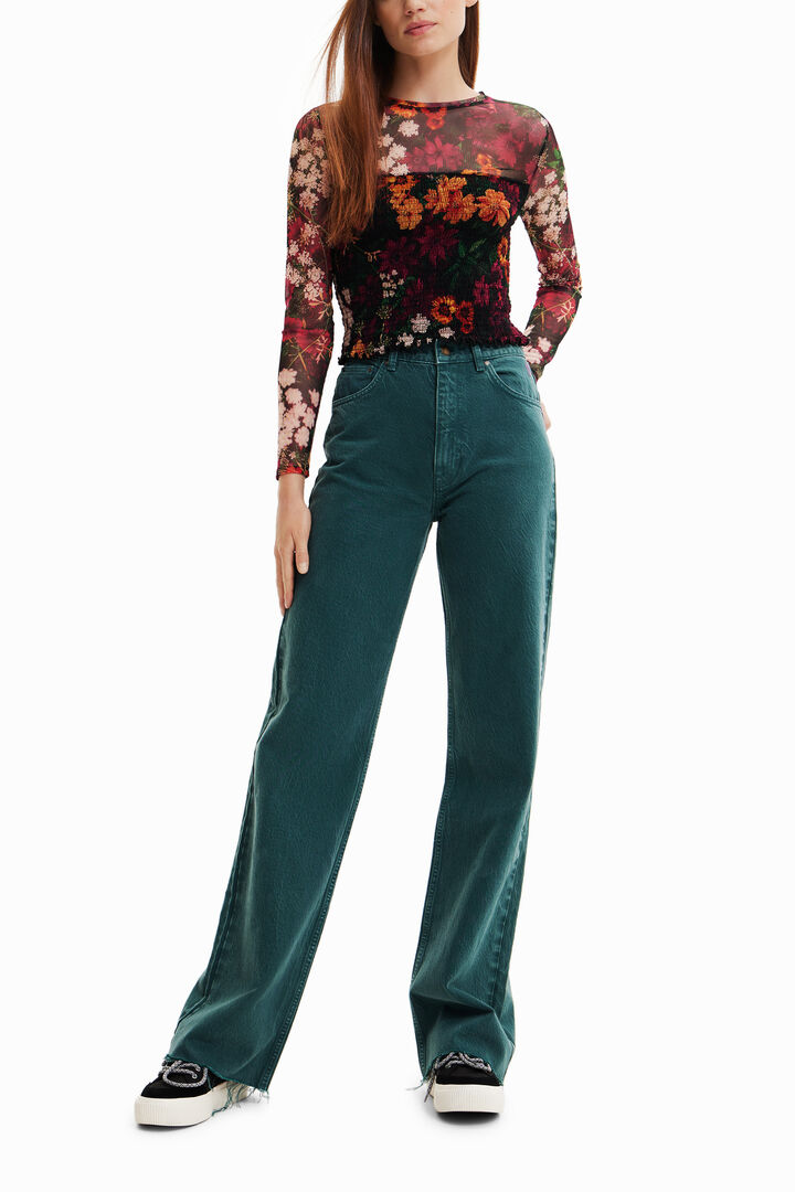 Samarreta slim curta tul | Desigual