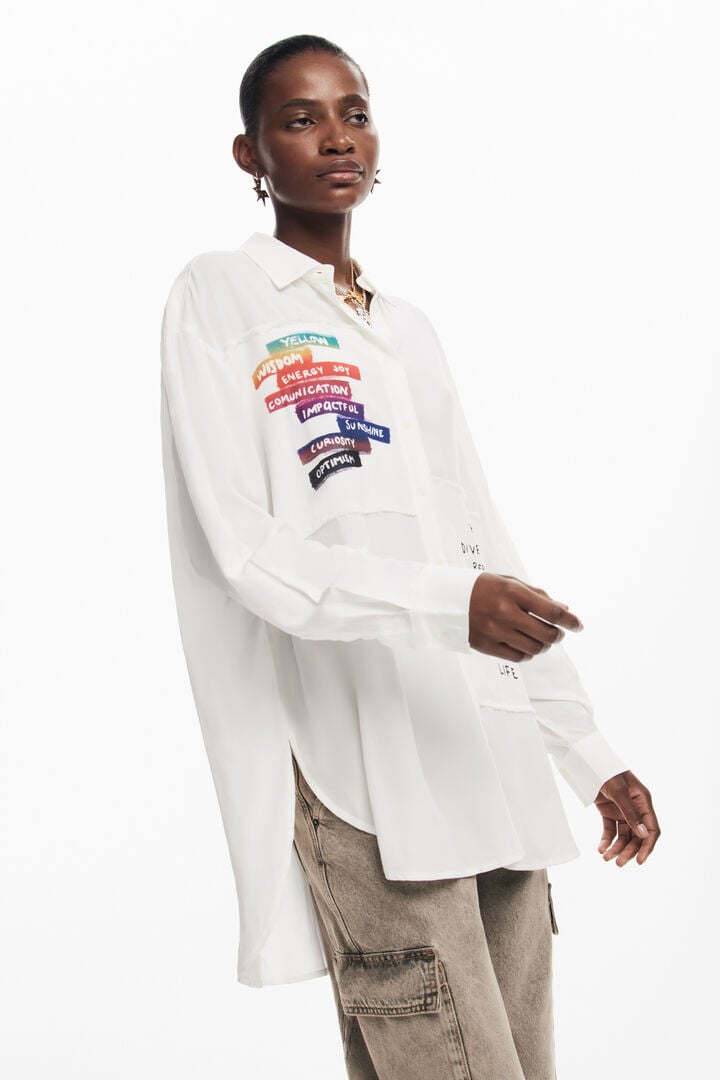 Camisa estampado letras | Desigual