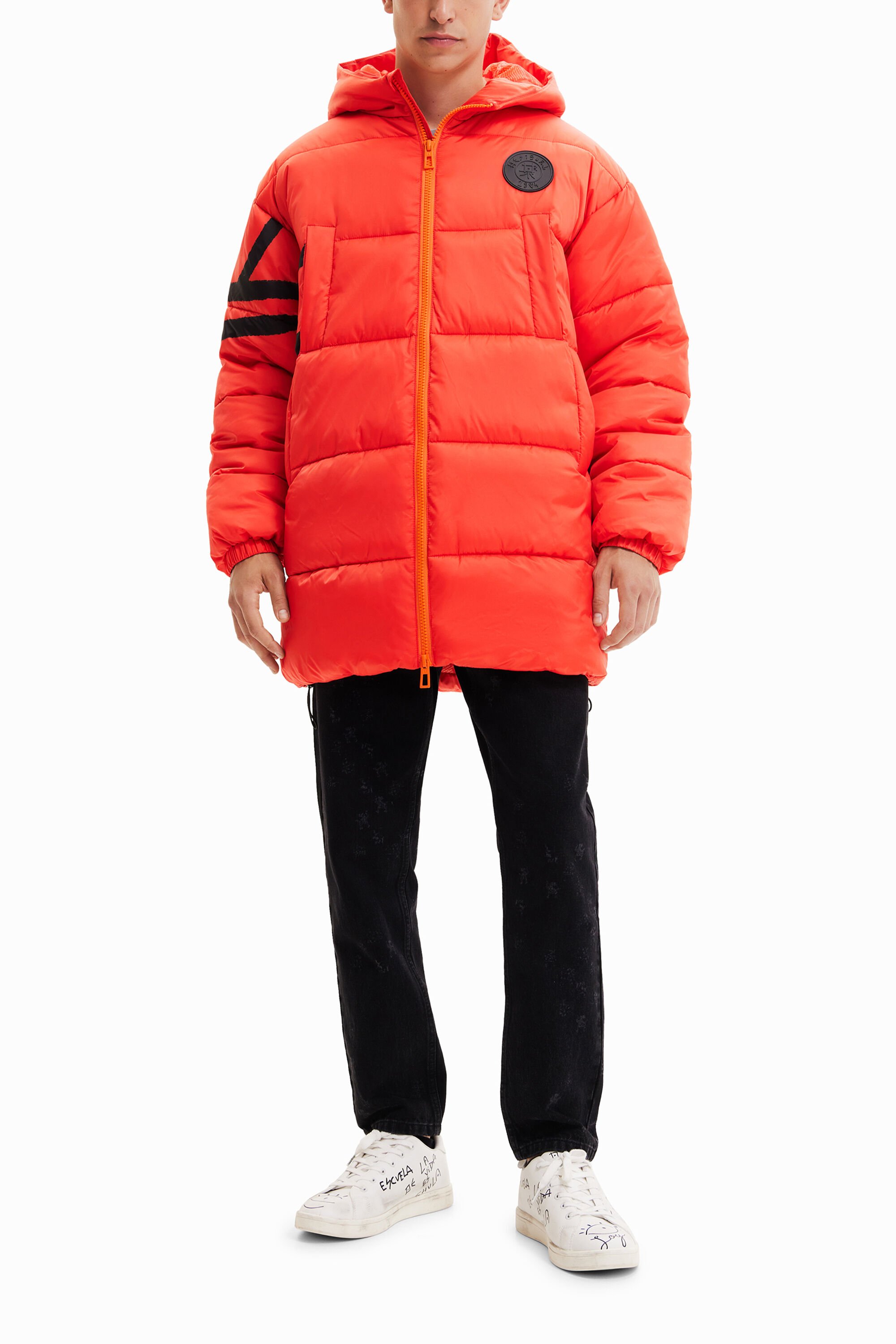 Long puffer coat