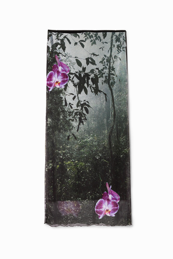 Tyler McGillivary long forest skirt
