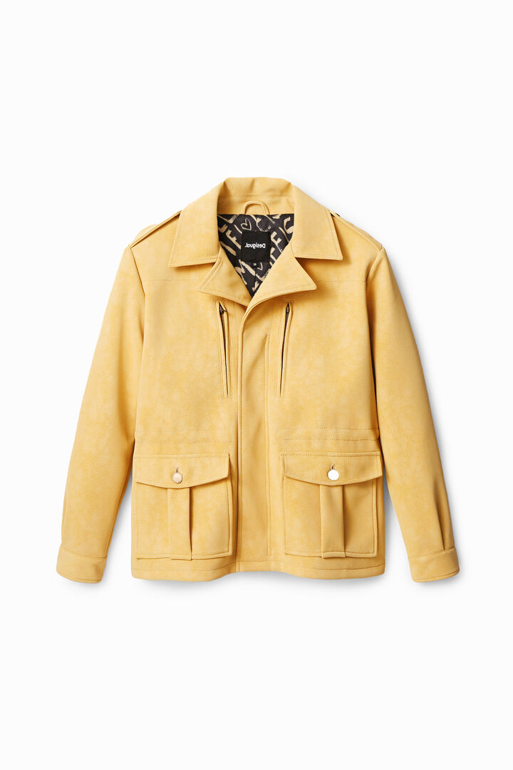 Straight multi-pocket jacket