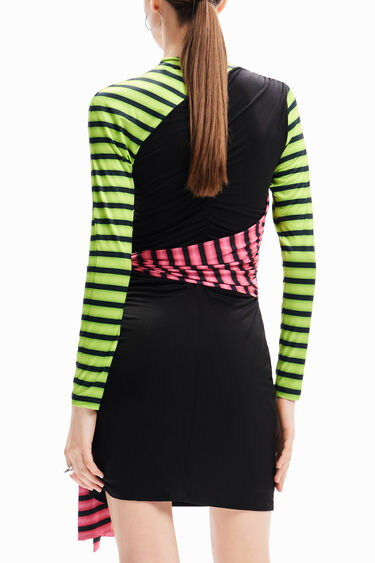 María Escoté short striped dress | Desigual