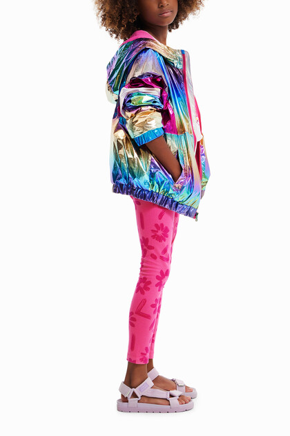 Iridescent raincoat