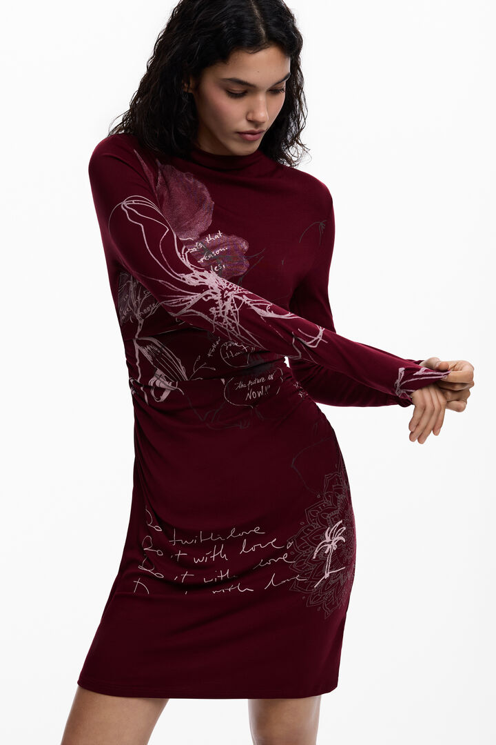LONG-SLEEVE KNIT DRESS | Desigual