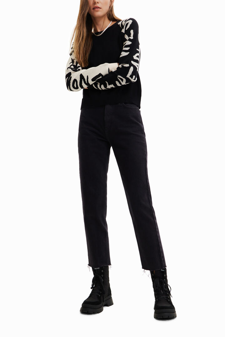 Manifesto sleeves jumper | Desigual