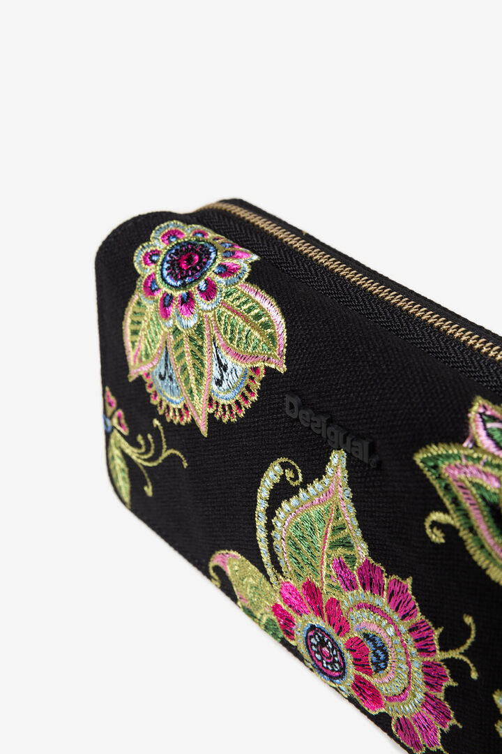 Floral embroidered rectangular wallet | Desigual