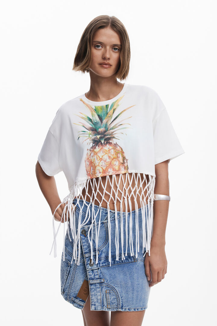 T-shirt cropped ananas