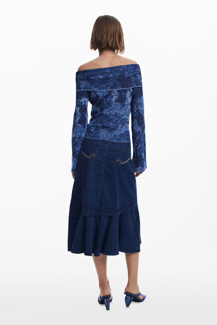Maglione con scollo a barca | Desigual