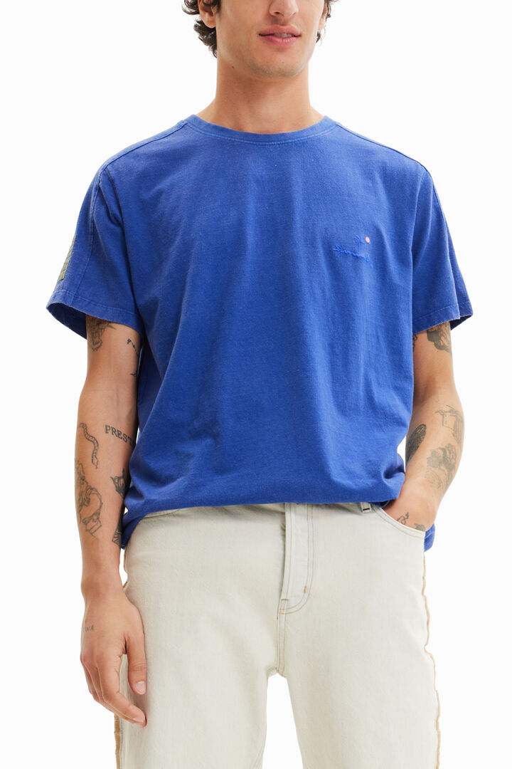 Embroidered plain T-shirt | Desigual