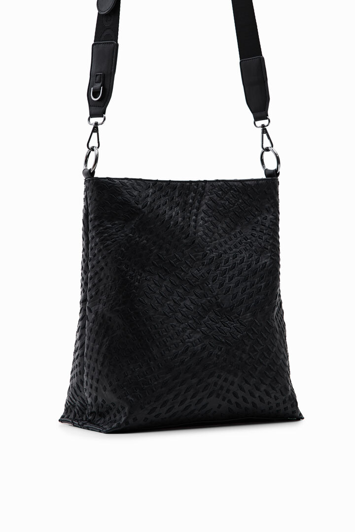 Large geometric bucket bag | Desigual