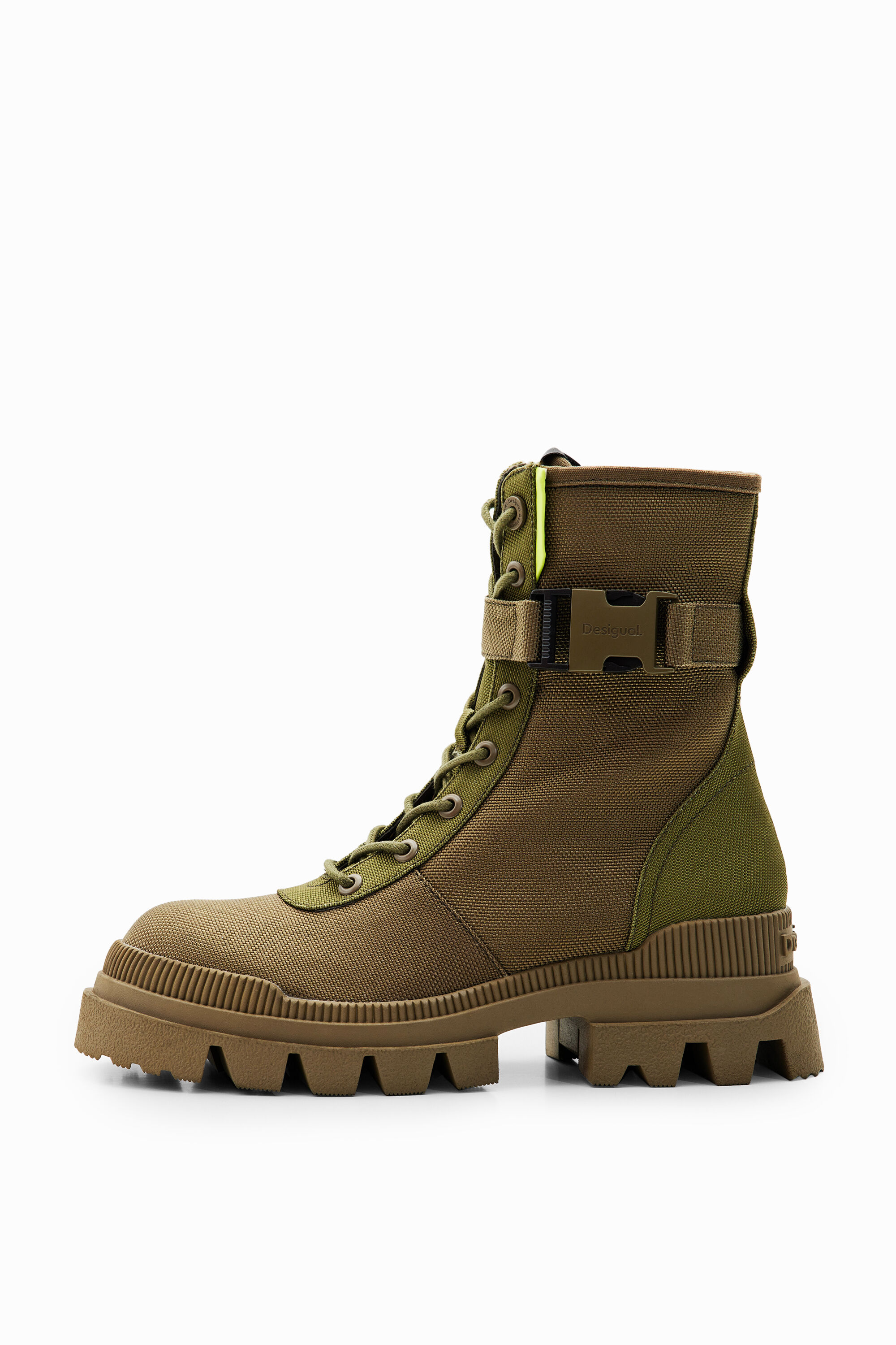Desigual Nylon Track sole Boots In Green ModeSens