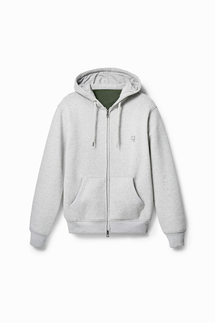 Grey camo skull hoodie