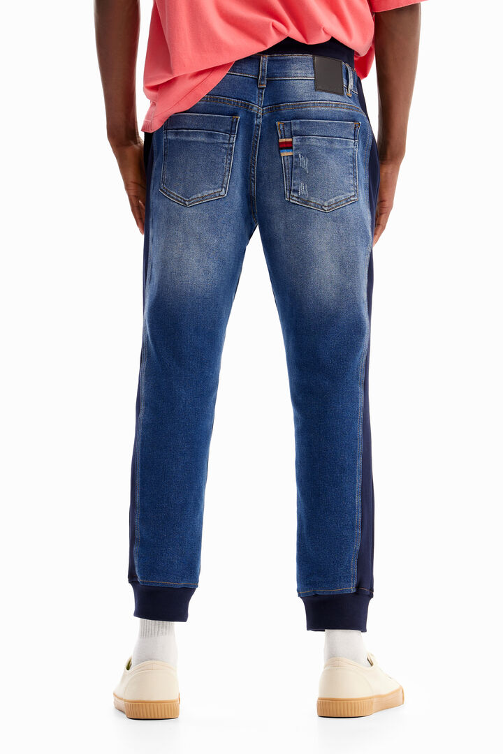 Hybrid denim jogging trousers | Desigual