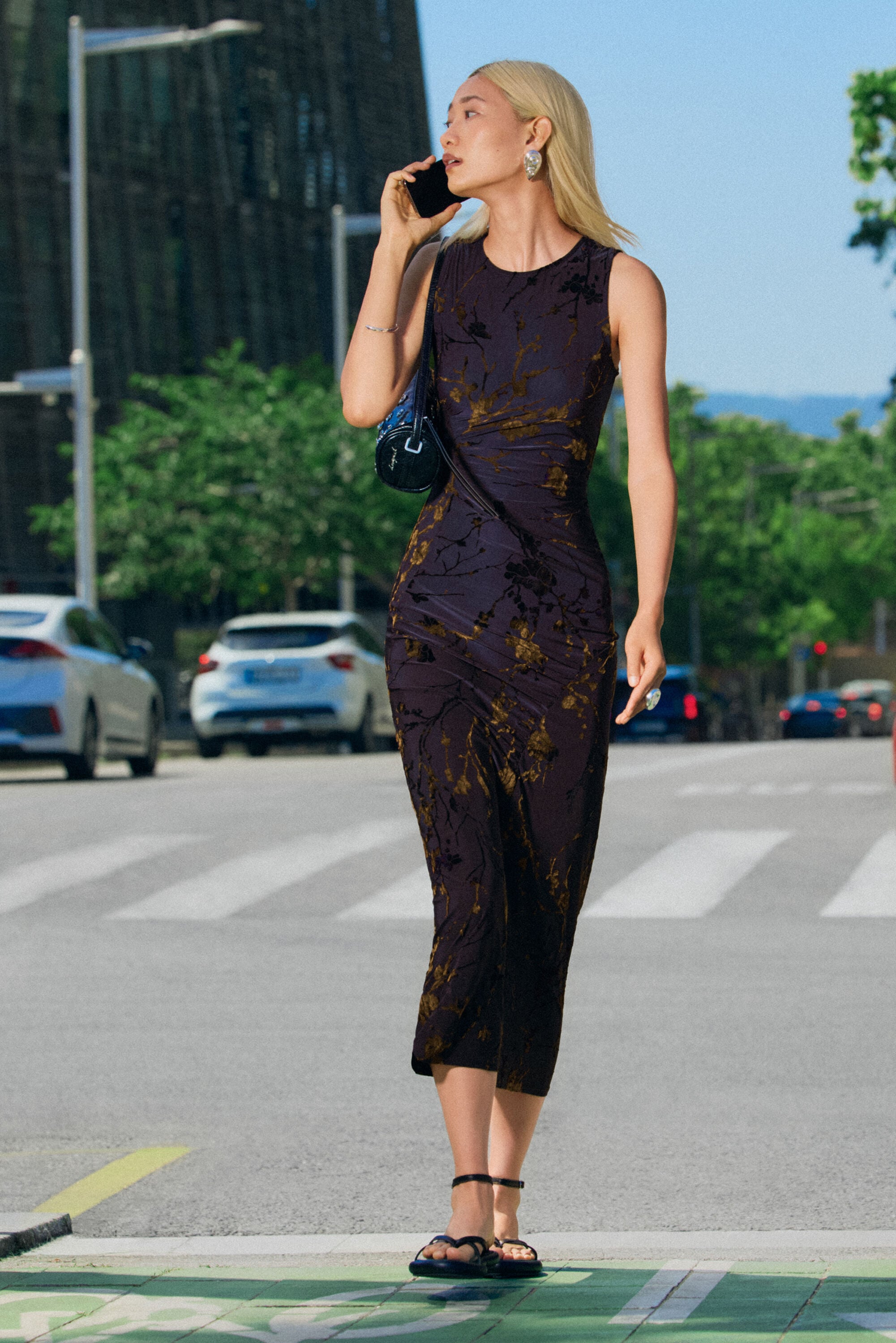 オリエンタルミディドレス 茶色 女性用 I Desigual.com