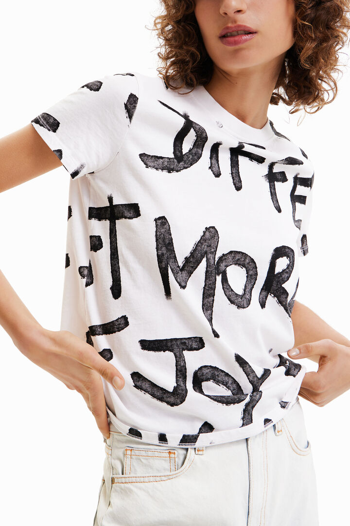 T-shirt texte "Manifesto" | Desigual
