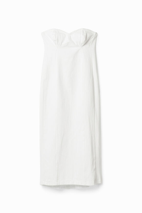 Robe midi ajustée en jean