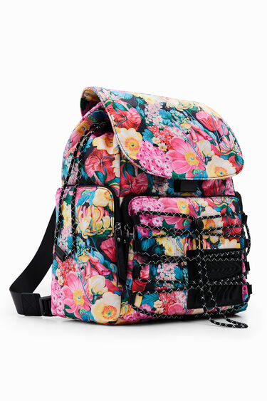 Large floral backpack | Desigual