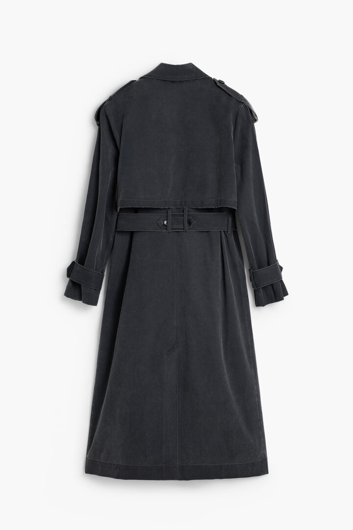 PŁASZCZ TRENCH ZE SKÓRZANYM EFEKTEM | Desigual