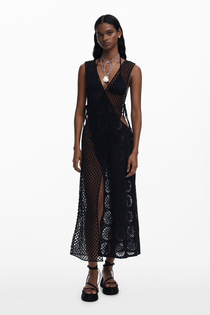 Vestido pareo encajes
