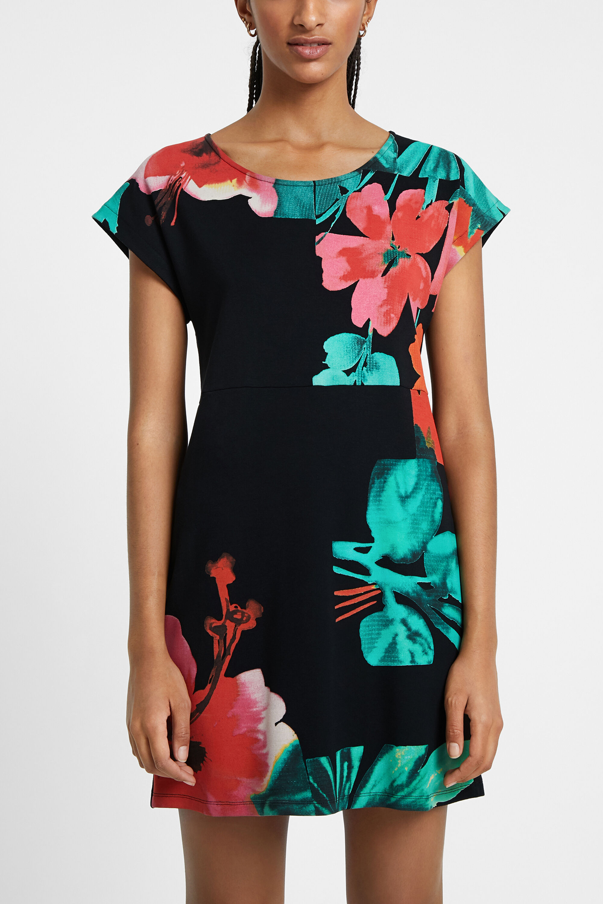 Floral T shirt dress Desigual