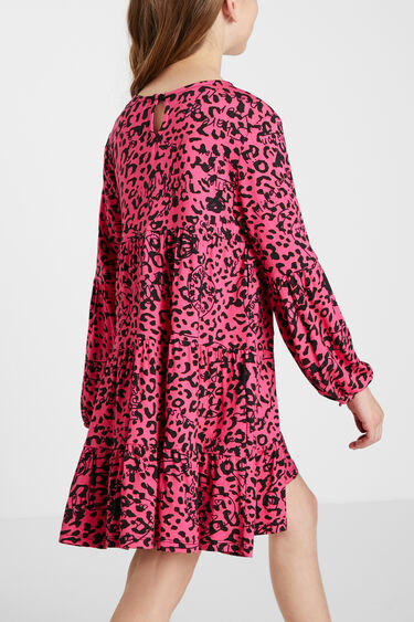 レオパード柄 台形ワンピース Desigual Com