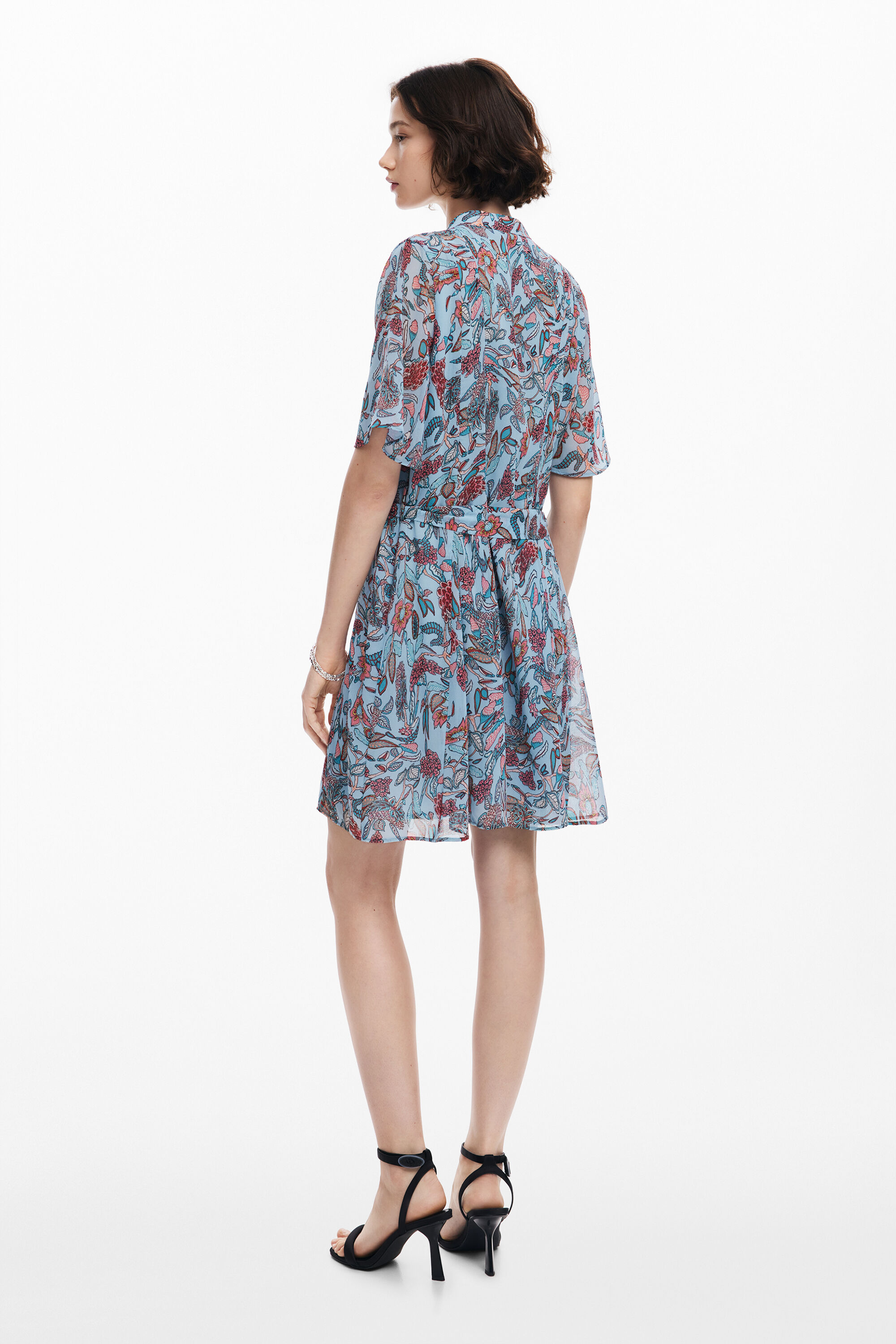 Robe midi a motifs floraux pour femme I Desigual