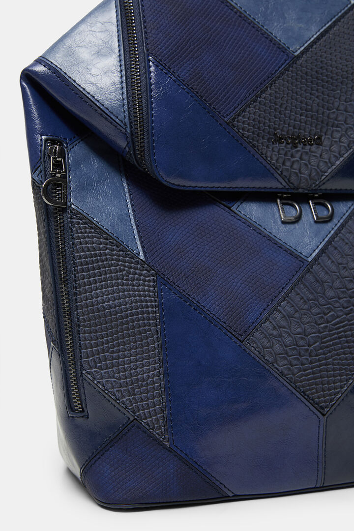 Backpack mosaic leather effect | Desigual