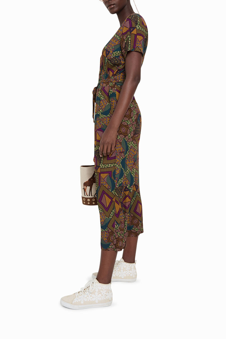 African geometric print jumpsuit | Desigual